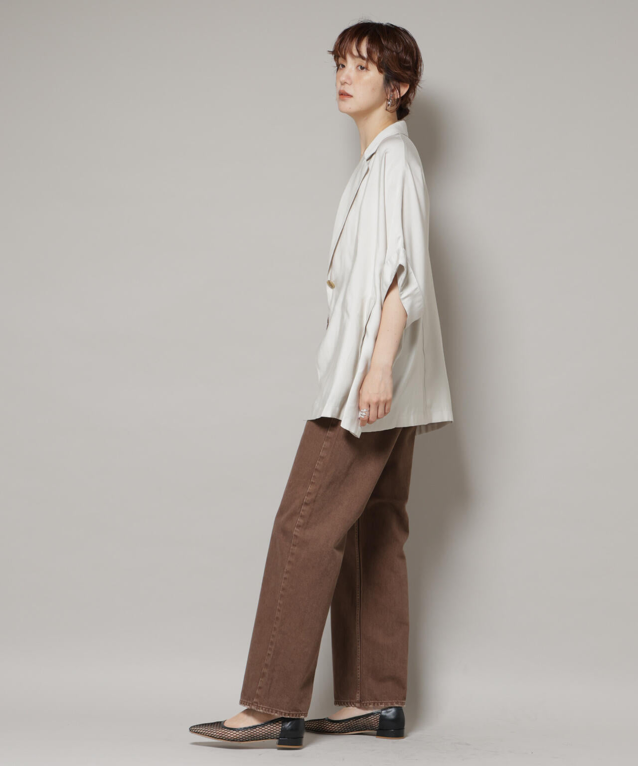 upper hights/THE NIECE MID-RISE  ブラウン 6715227029