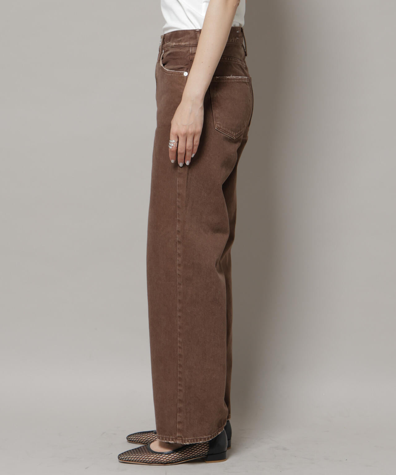 upper hights/THE NIECE MID-RISE  ブラウン 6715227029