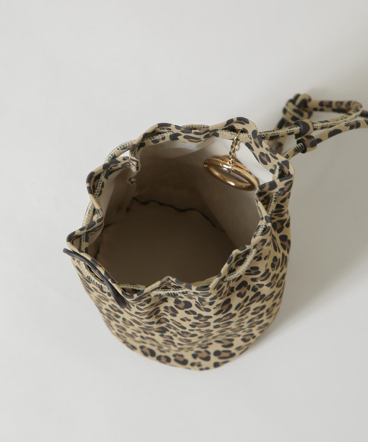 HASHIBAMI/レオパード ボンサック ポシェット 6715232399