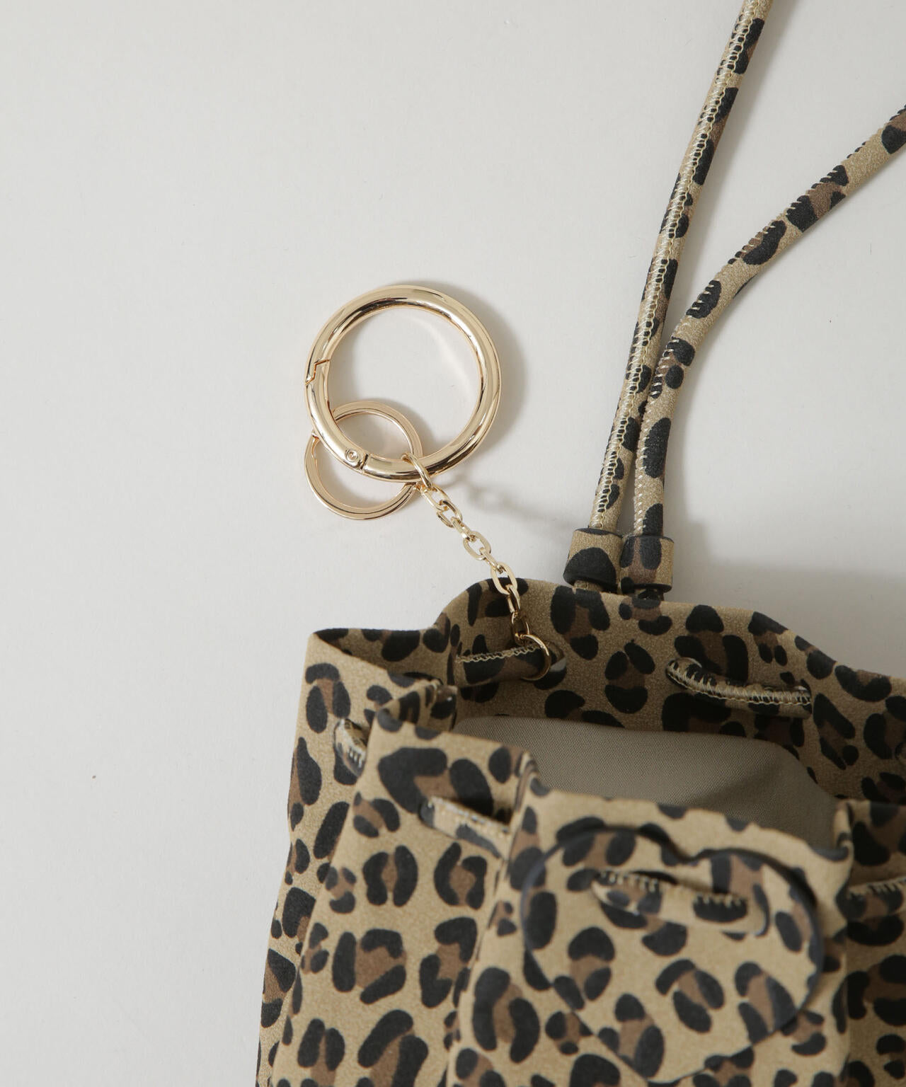 HASHIBAMI/レオパード ボンサック ポシェット 6715232399