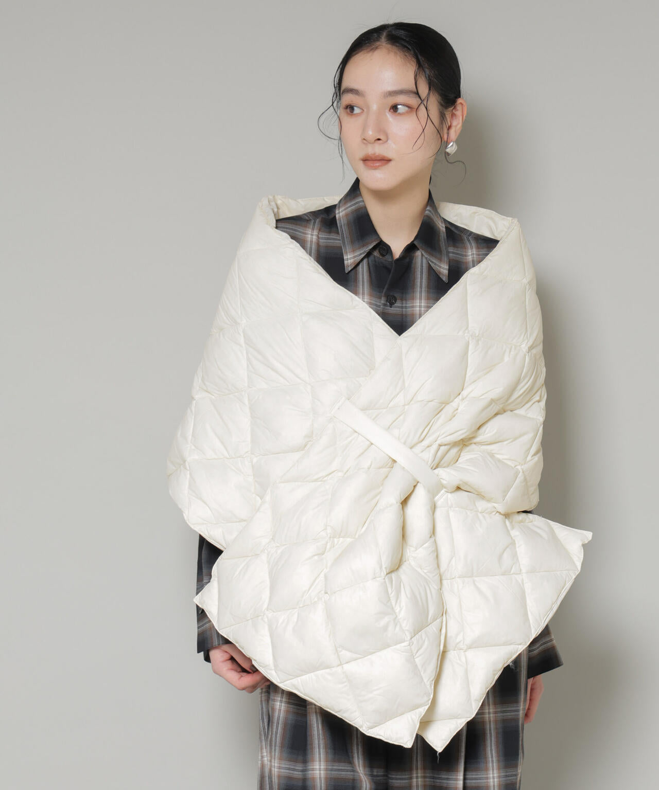 TAION/リバーシブルダウンストール 6715241083