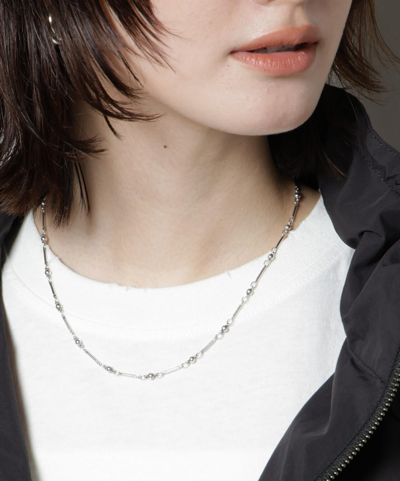 PHILIPPE AUDIBERT/Garnet double necklace