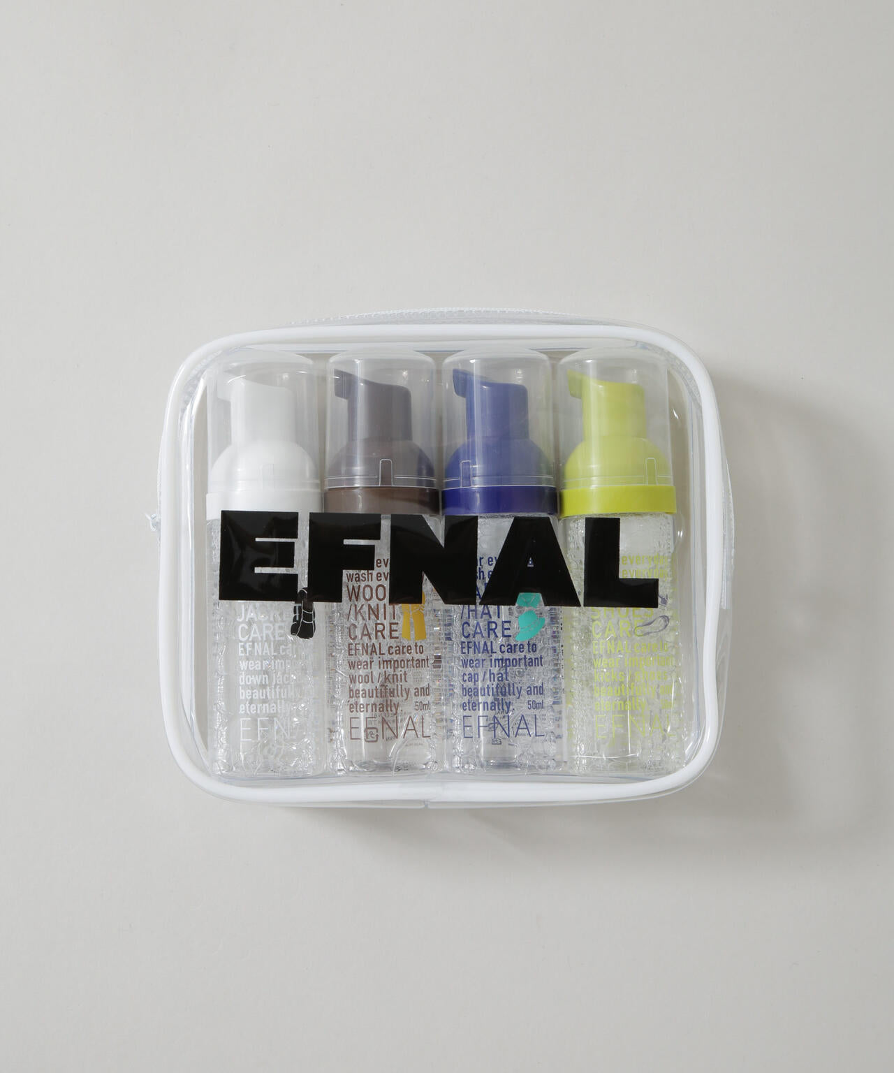 EFNAL care/ミニボトル4本セット 水のいらない泡洗剤