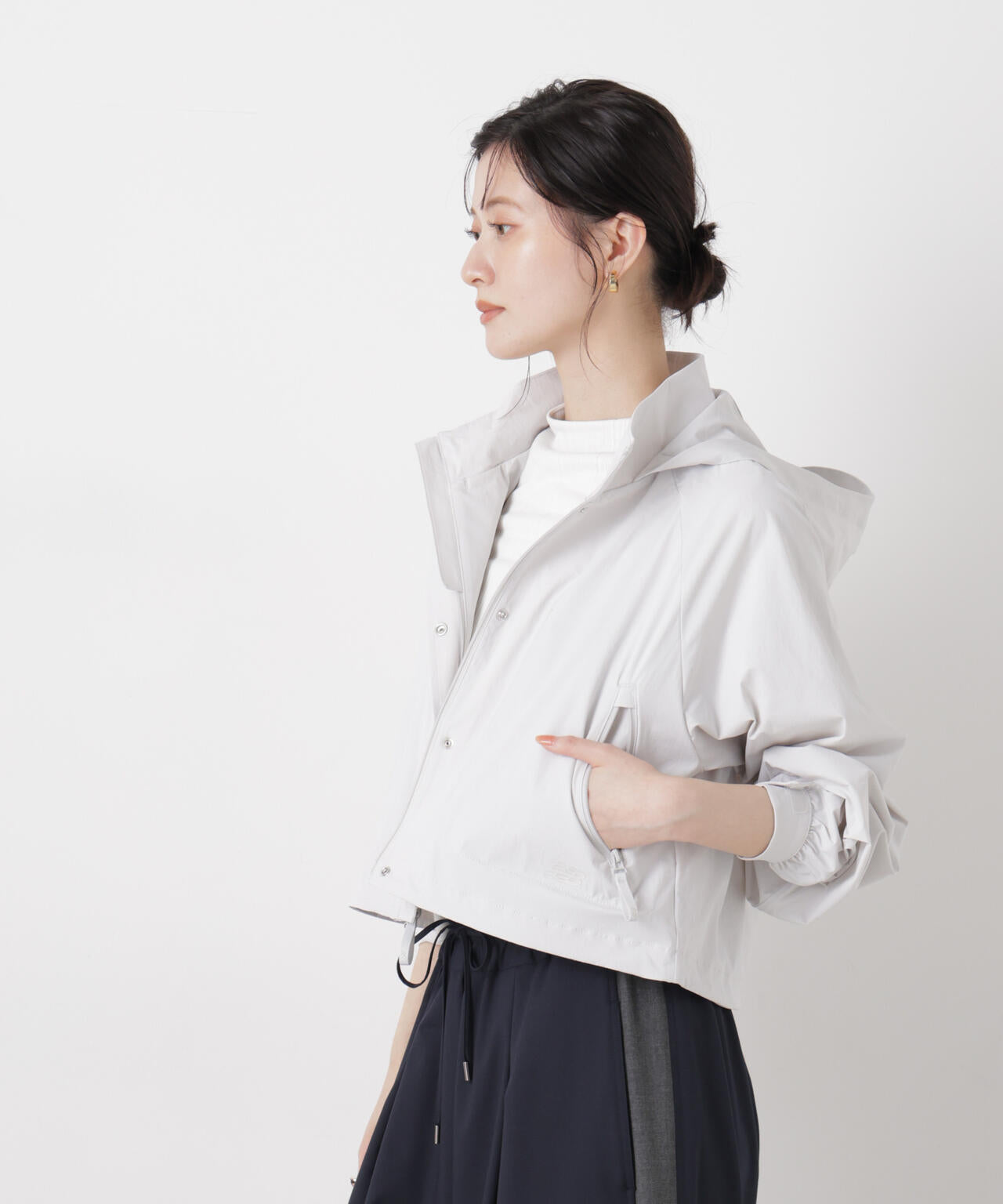 new balance/NB Greyクロップドジャケット 6716112005