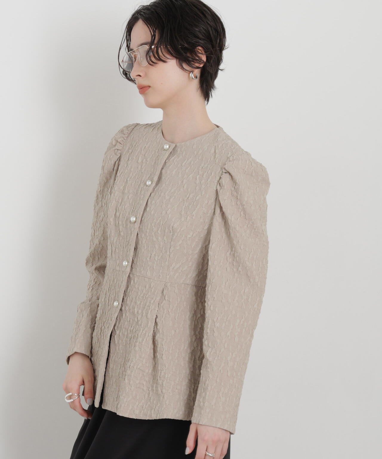 troisieme chaco/別注 PUFFY JACQUARD ジャケット 6716116003