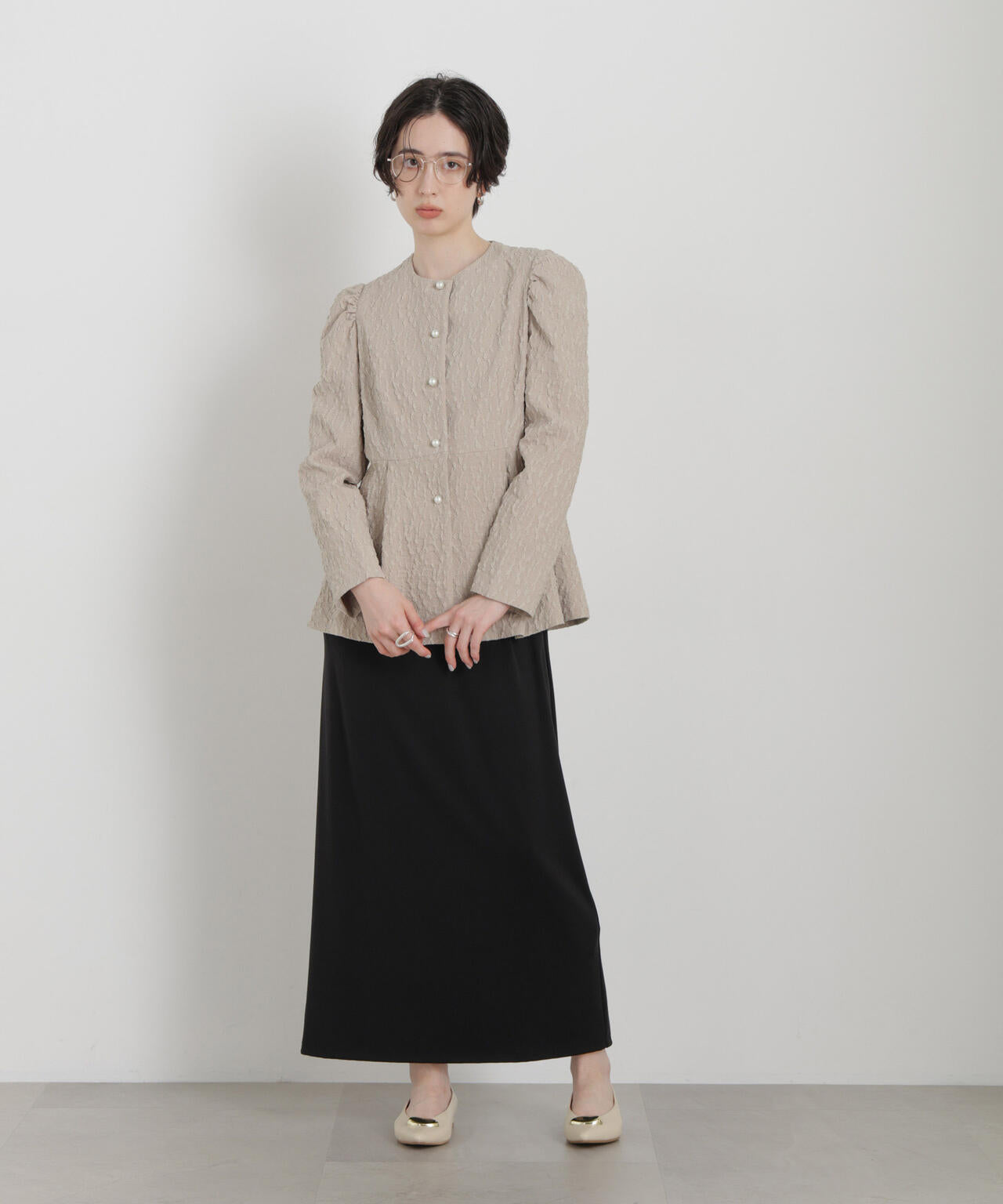 troisieme chaco/別注 PUFFY JACQUARD ジャケット 6716116003