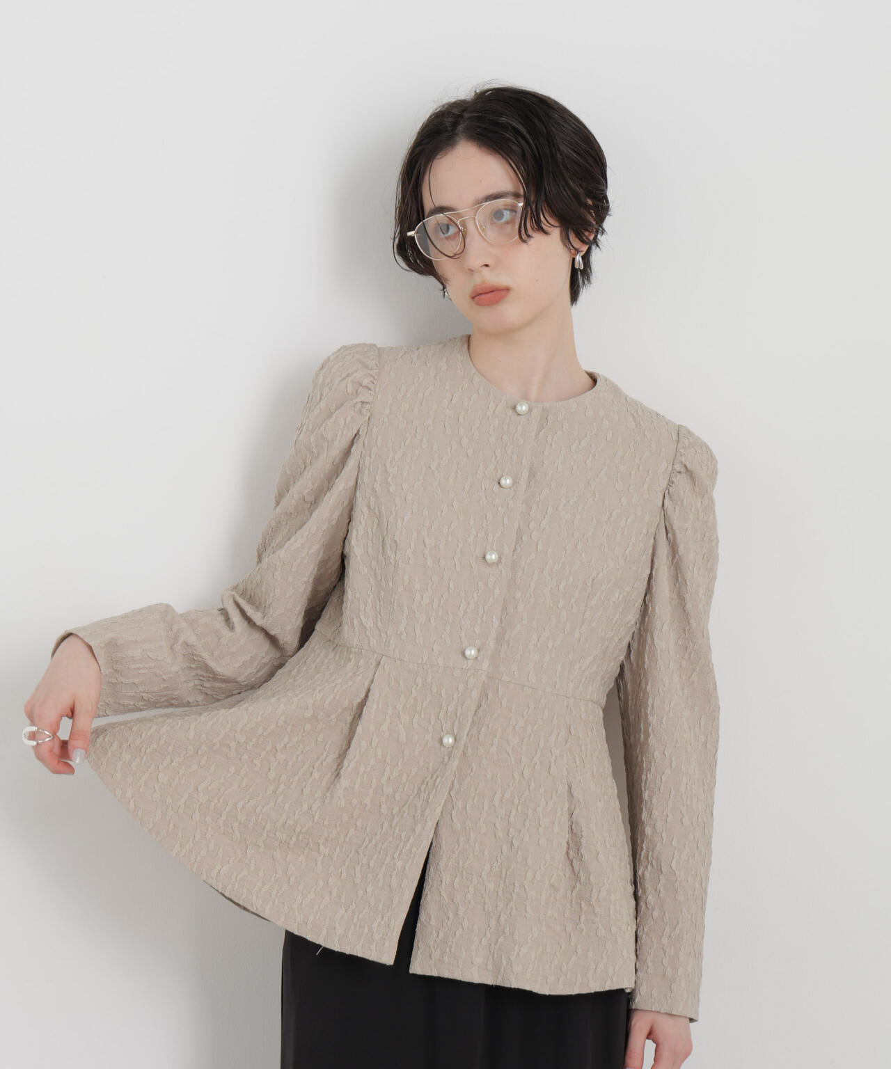 troisieme chaco/別注 PUFFY JACQUARD ジャケット 6716116003