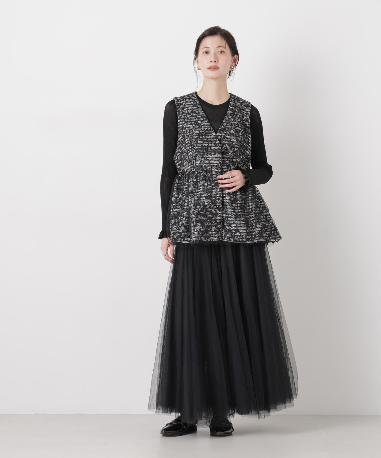 troisieme chaco/ＴWEED×TULLE ジレ 6716116004