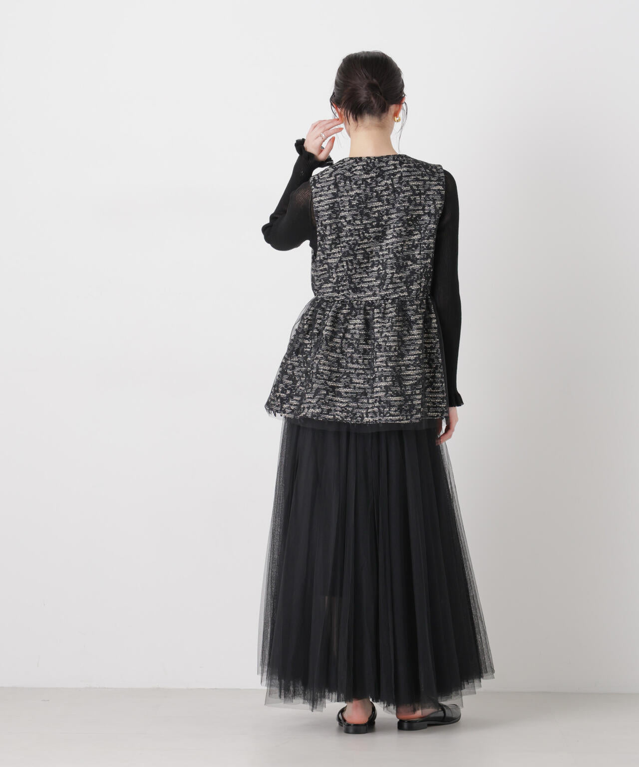 troisieme chaco/ＴWEED×TULLE ジレ 6716116004