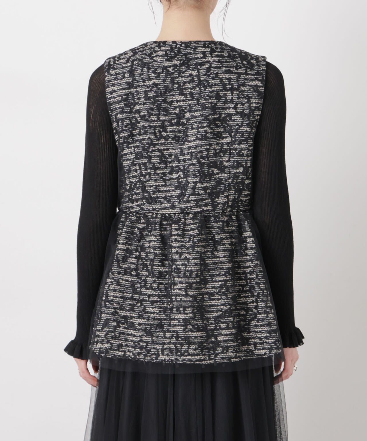 troisieme chaco/ＴWEED×TULLE ジレ 6716116004