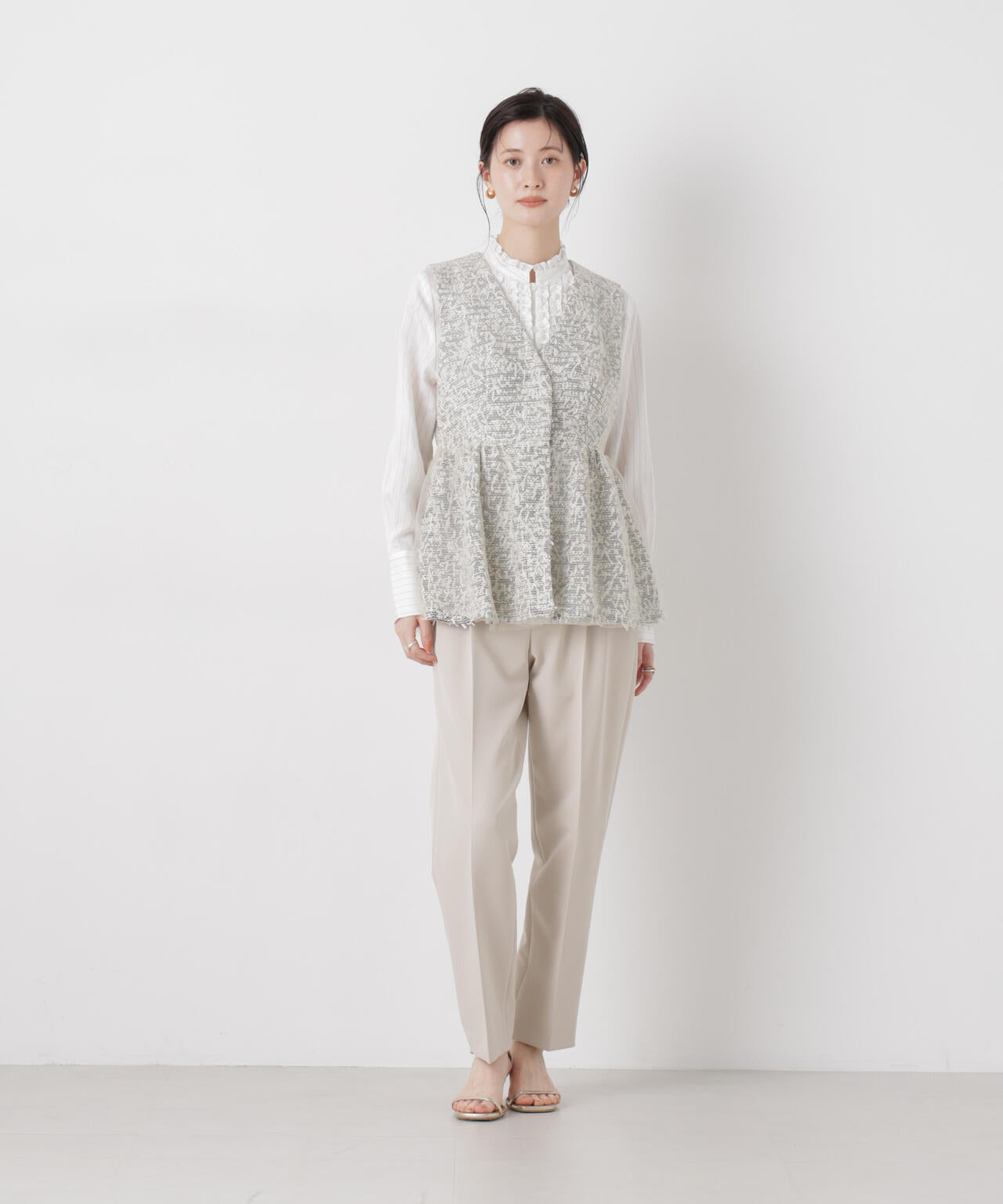 troisieme chaco/ＴWEED×TULLE ジレ 6716116004