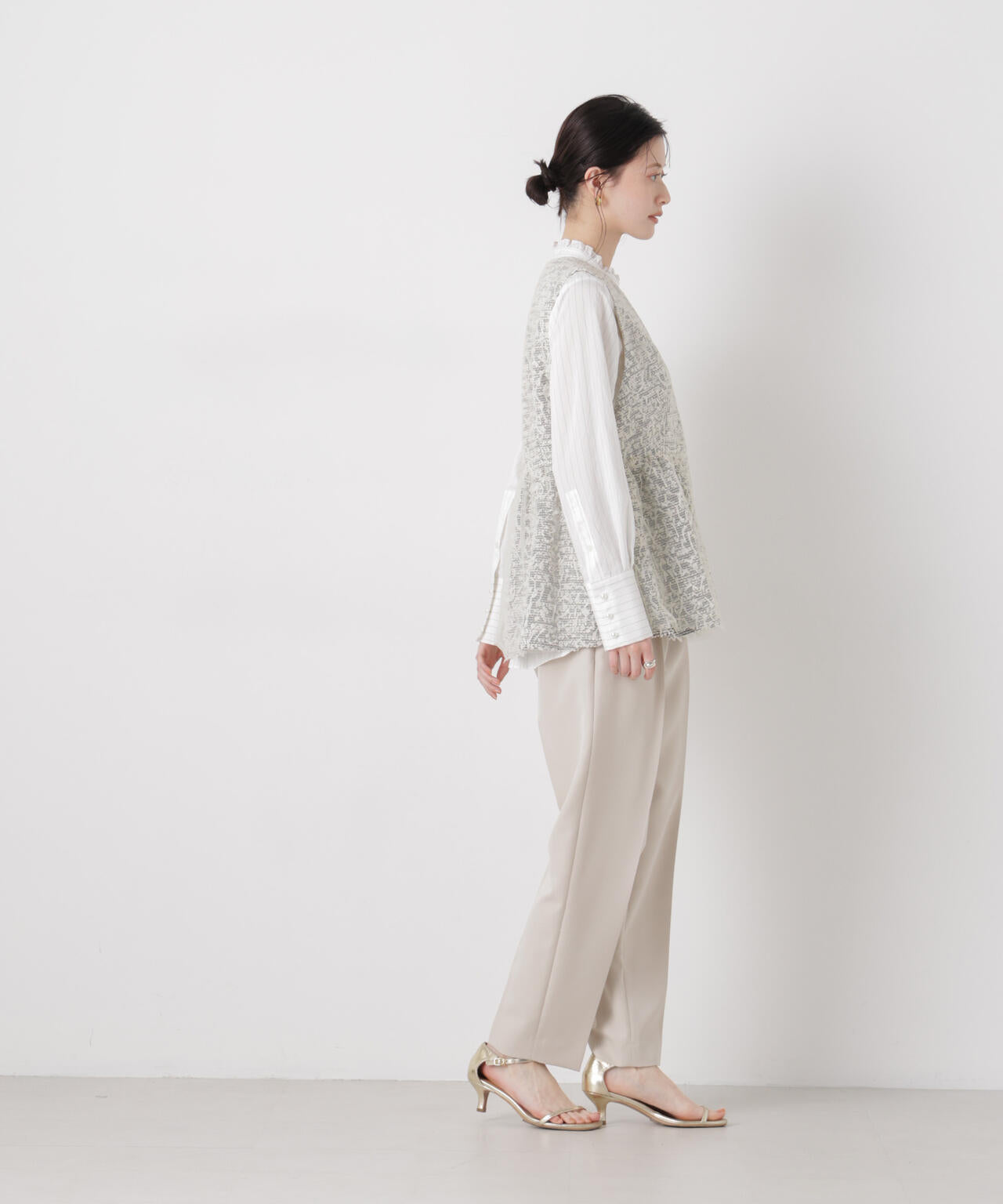 troisieme chaco/ＴWEED×TULLE ジレ 6716116004