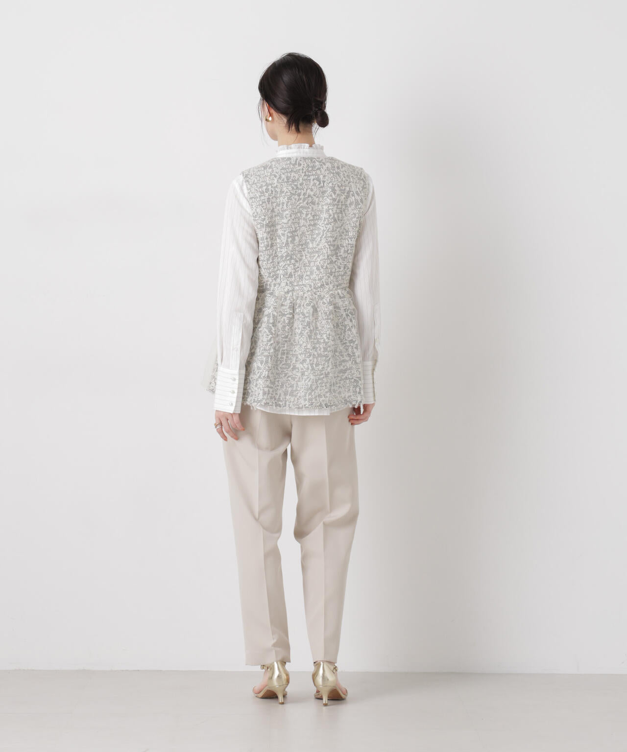 troisieme chaco/ＴWEED×TULLE ジレ 6716116004