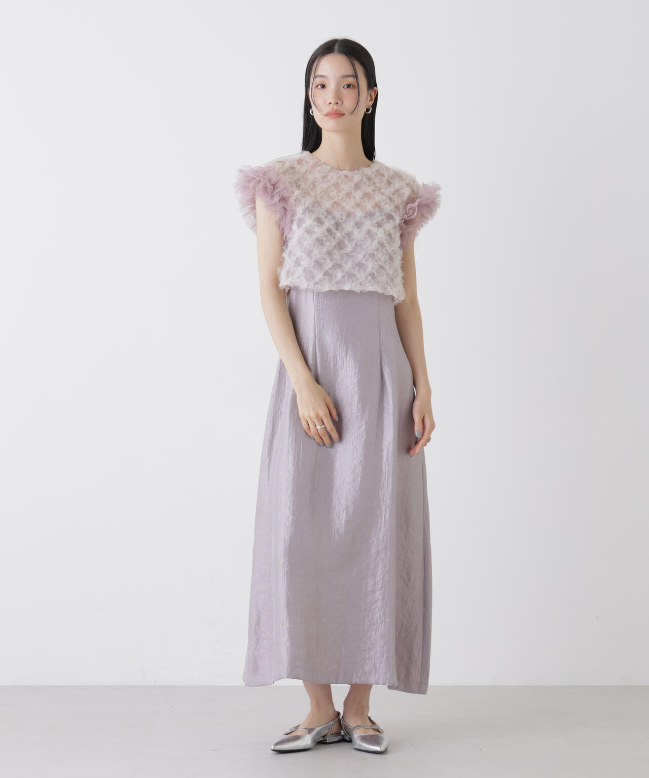 kaene/ボリュームブラウスセットドレス