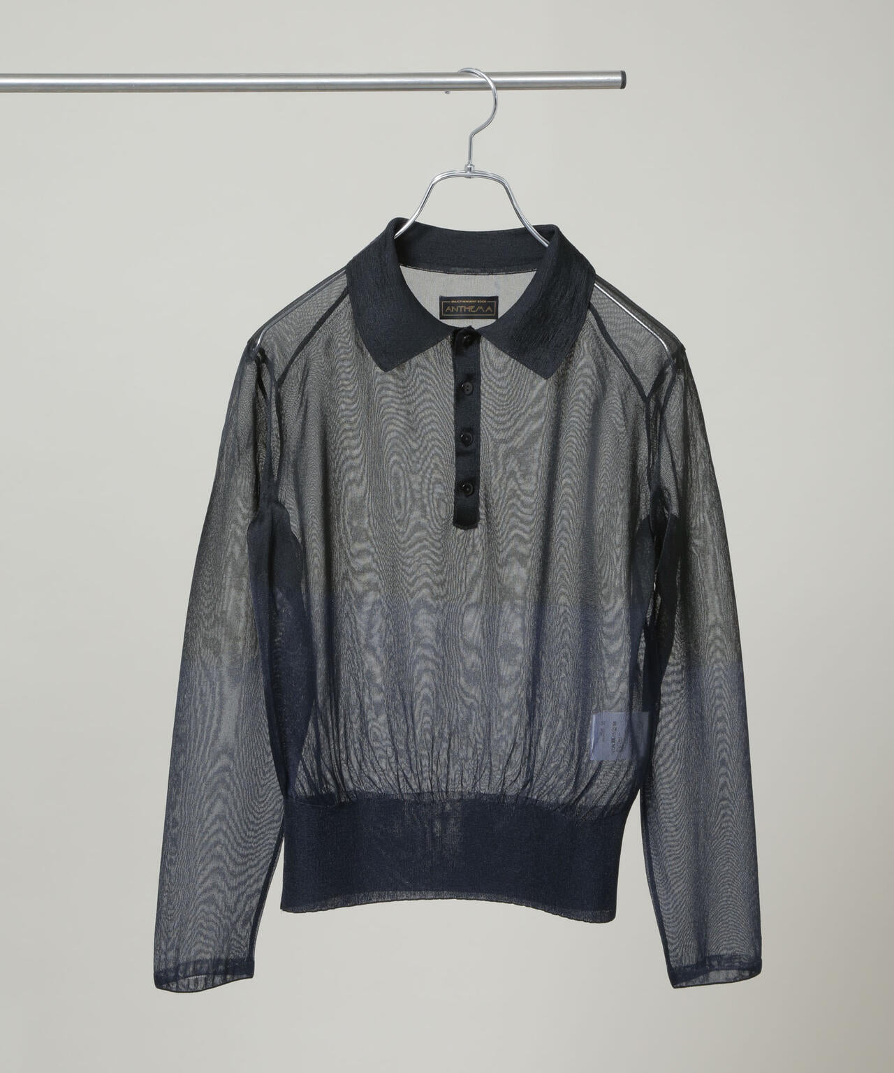 ANTHEM A/BY COLOR SHEER KNIT POLO