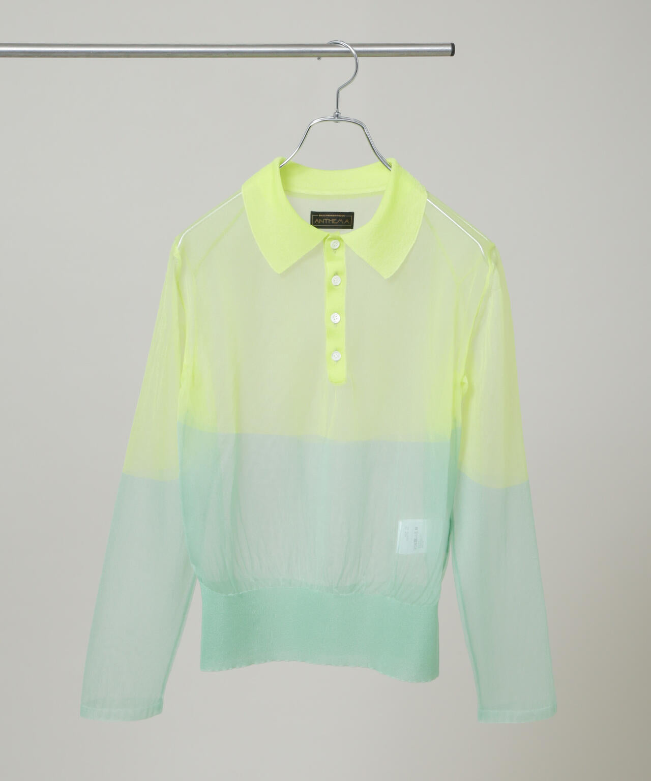 ANTHEM A/BY COLOR SHEER KNIT POLO