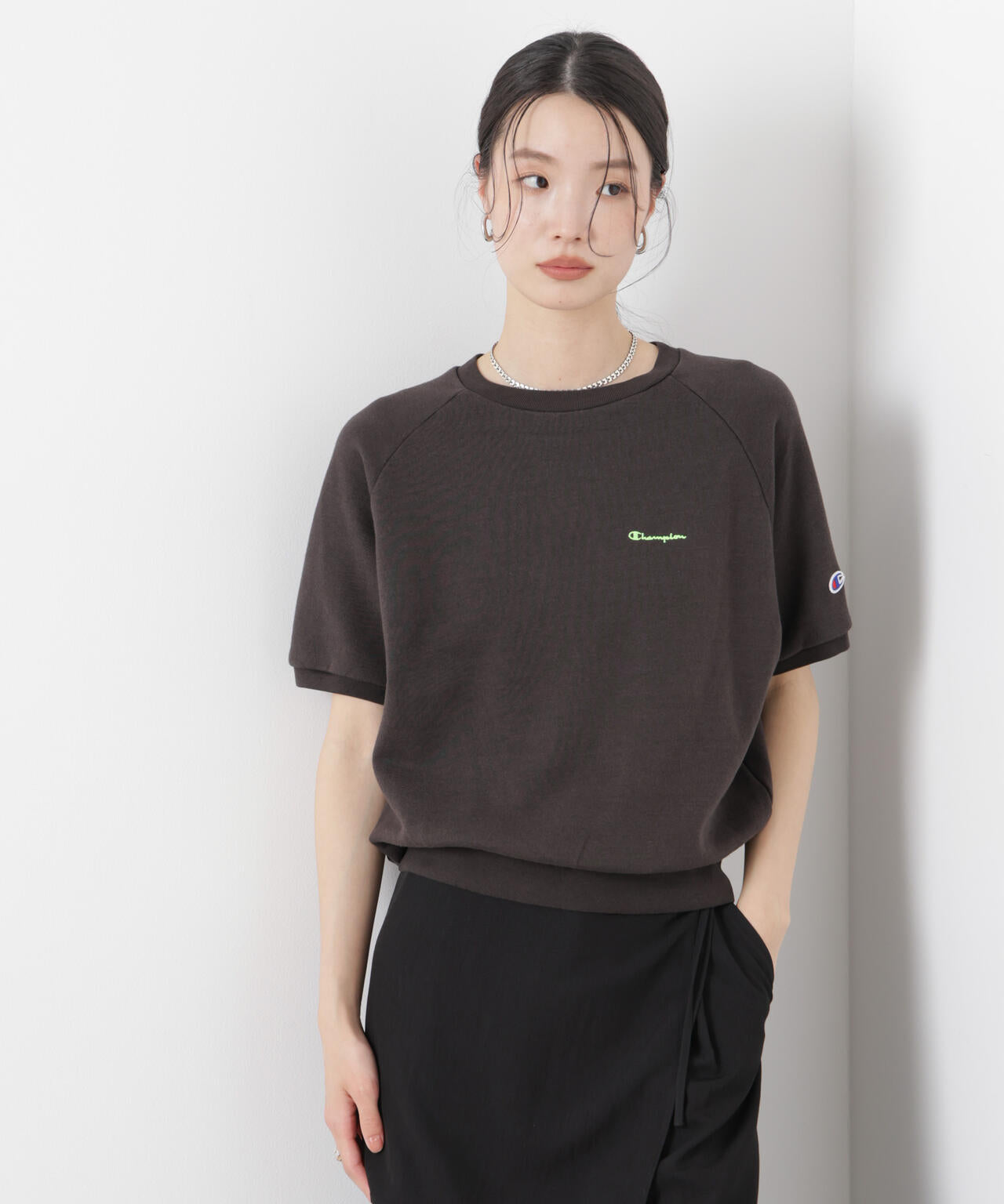 Champion/SHORT SLEEVE SWEATSHIRT 6716124005