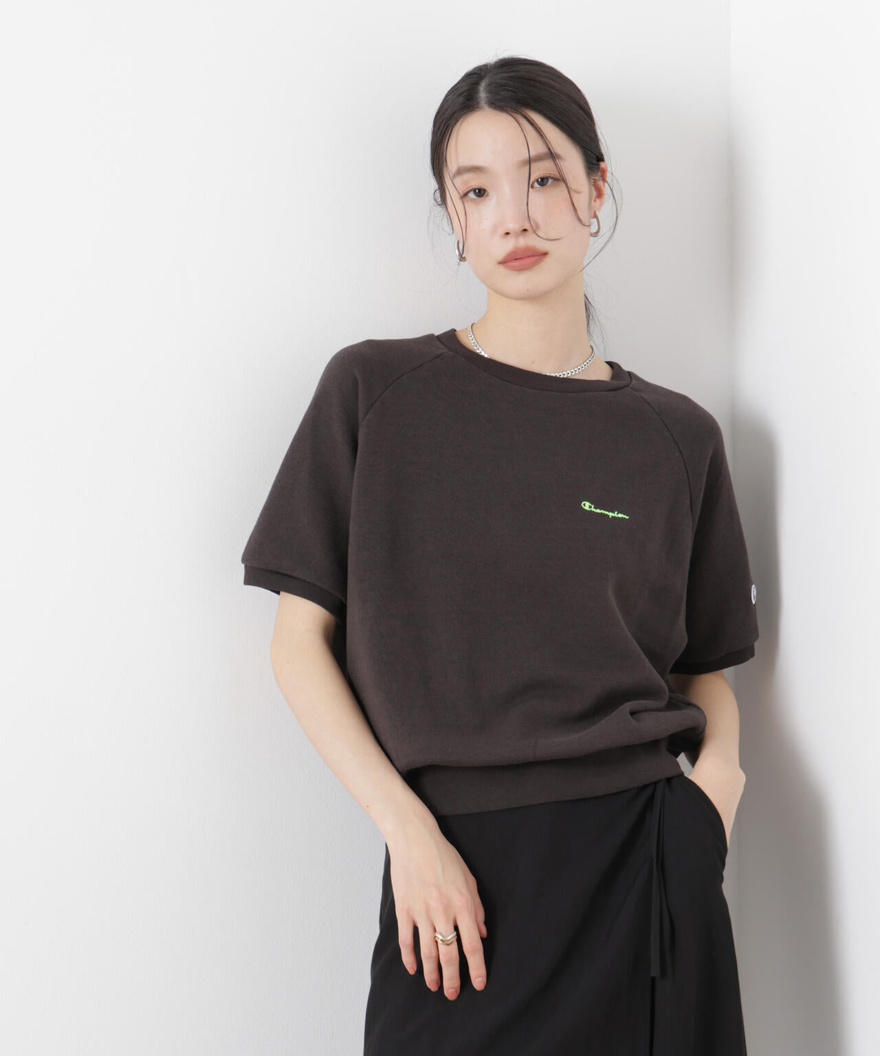 Champion/SHORT SLEEVE SWEATSHIRT 6716124005