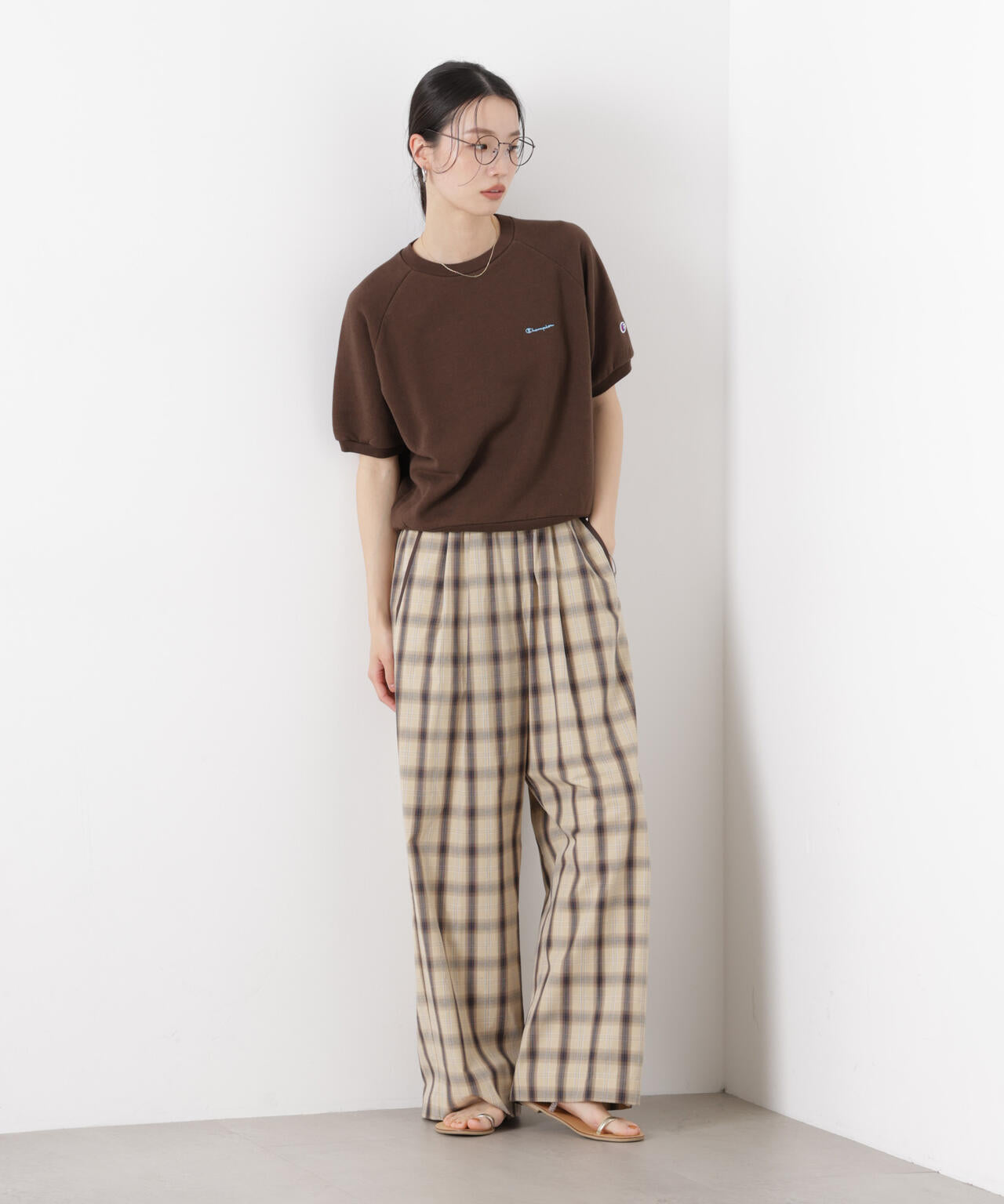Champion/SHORT SLEEVE SWEATSHIRT 6716124005