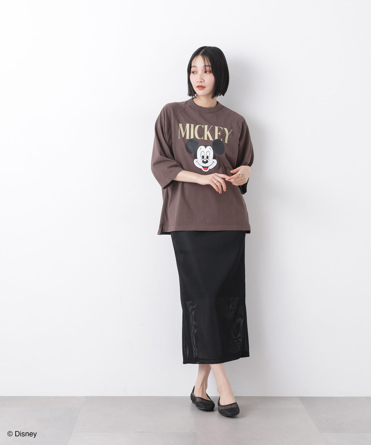 GOOD ROCK SPEED/ Mickey / 7/S T-Shirt Brown 6716124018