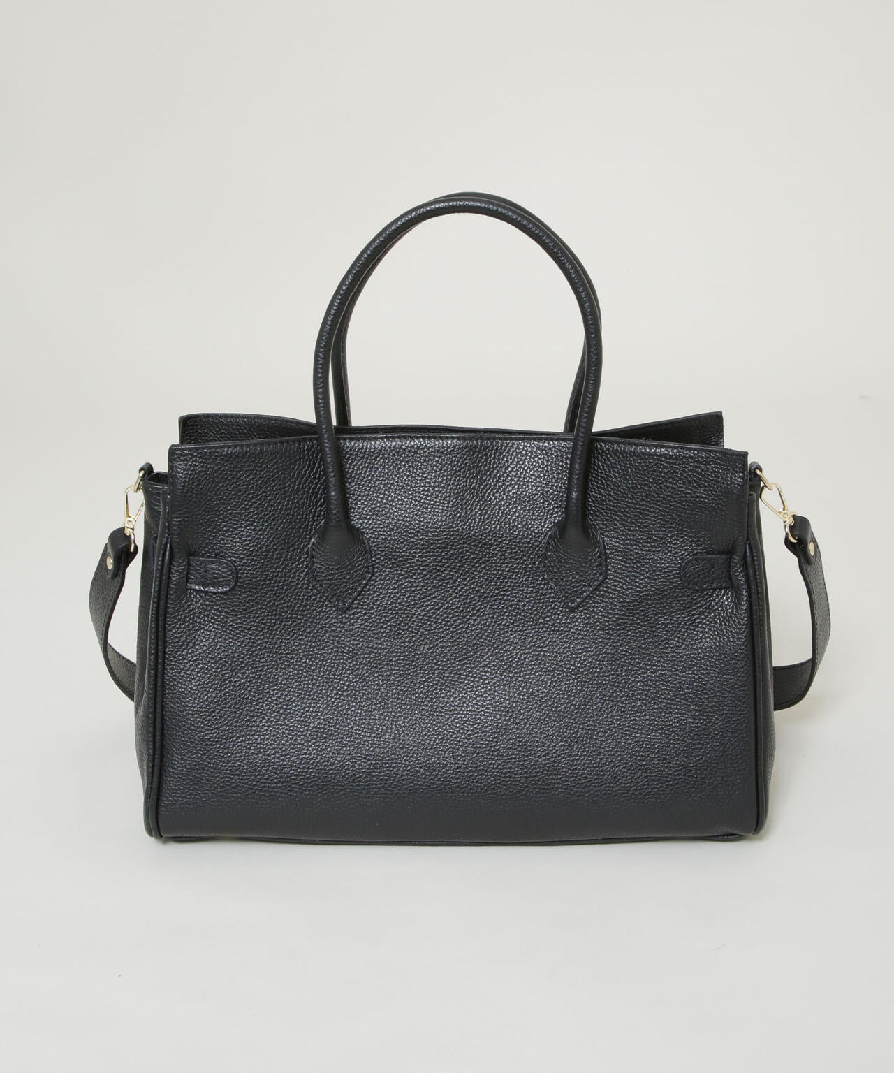 AULENTTI/レザーターンロックモチーフビッグトート 6716132027