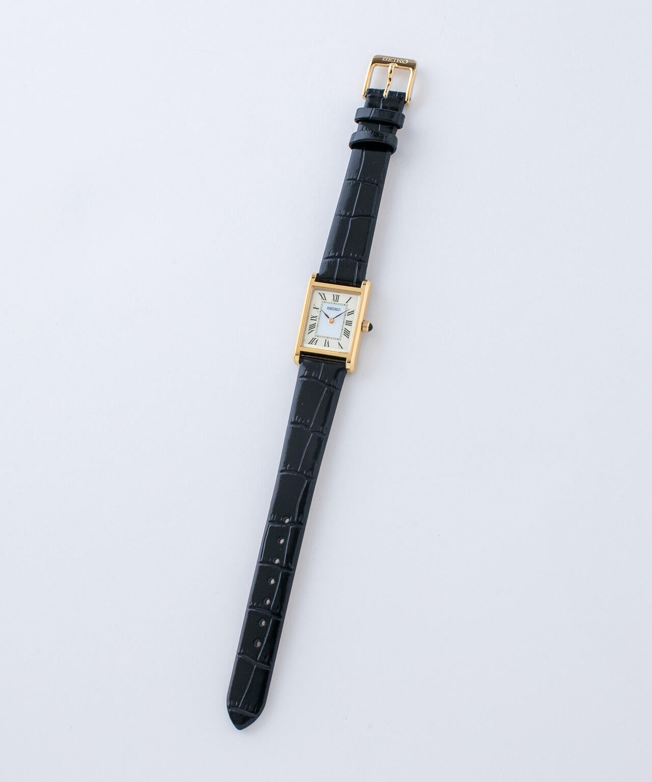 SEIKO/セイコー コラボレーション スクエア ゴールド×ブラック