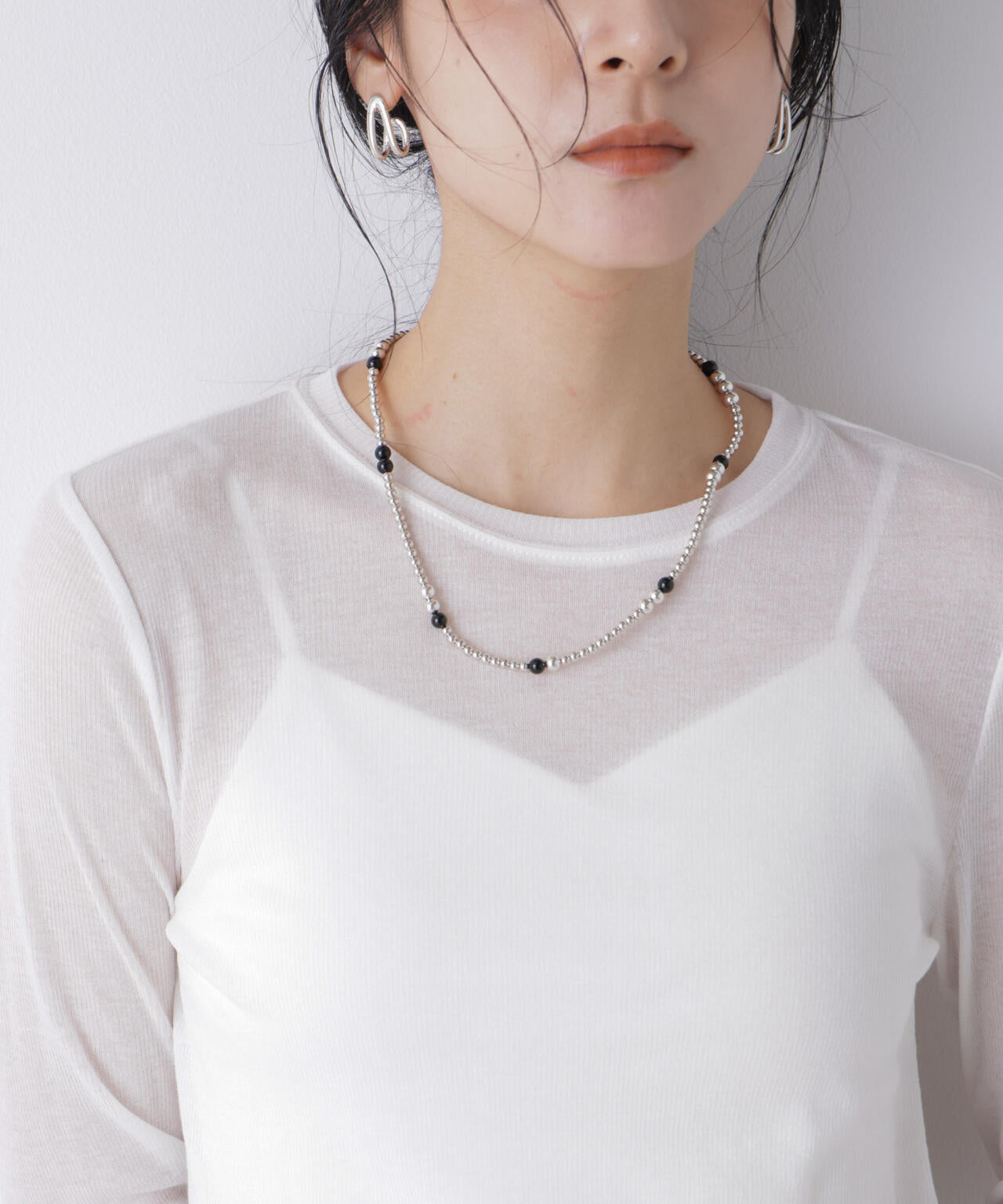 PHILIPPE AUDIBERT/Eunice necklace Black 6716146009