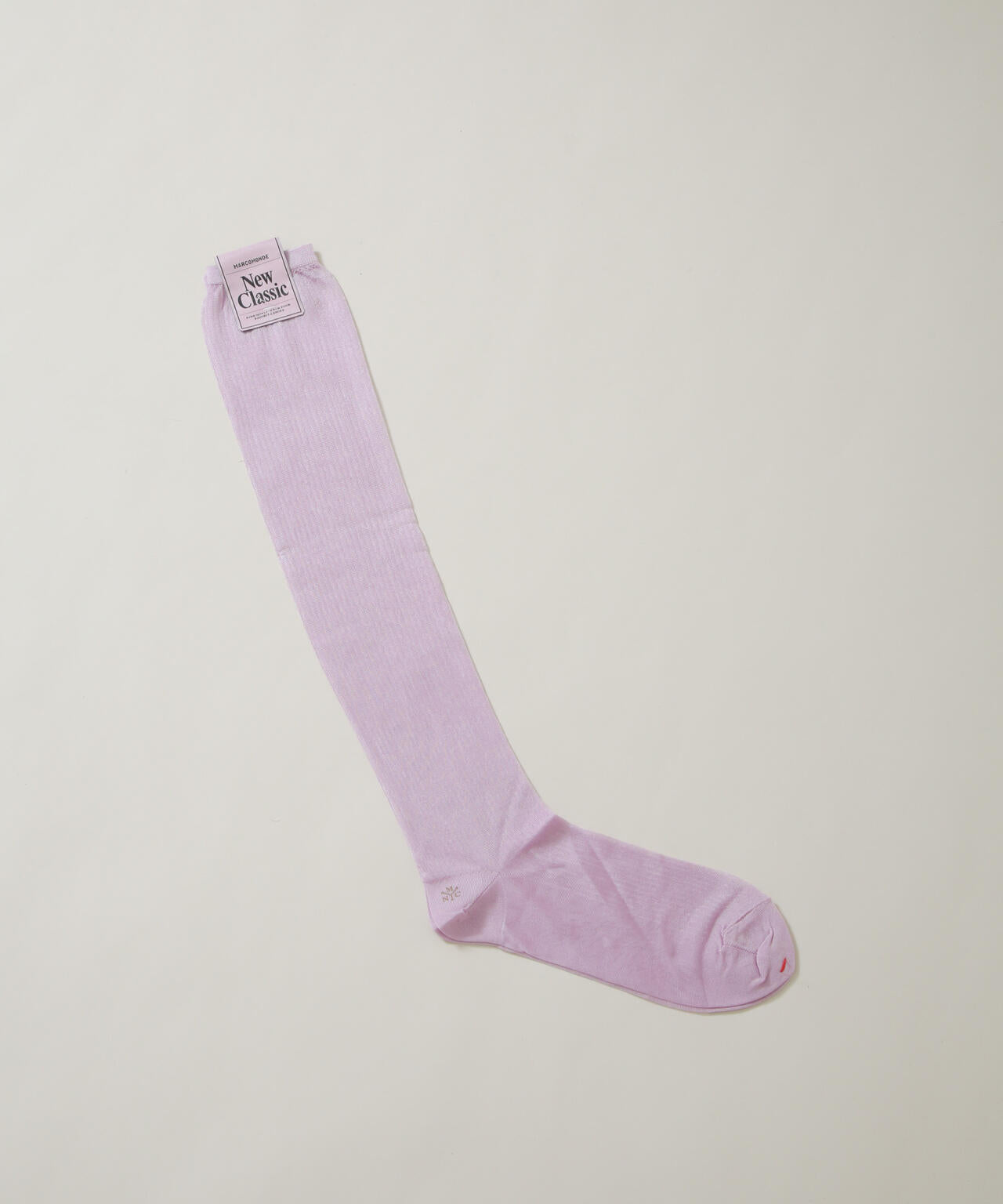 MARCOMONDE/sheer ribbed high socks