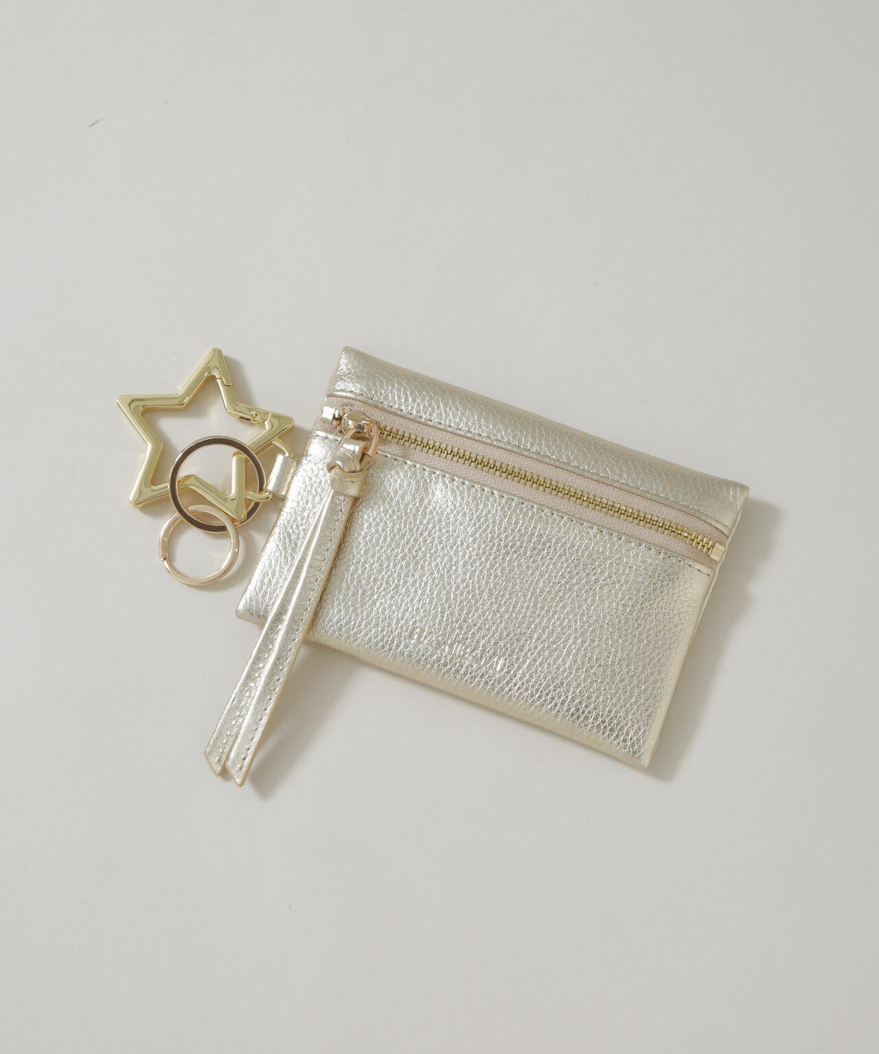 HASHIBAMI/カラビナキーリング ジップポーチ