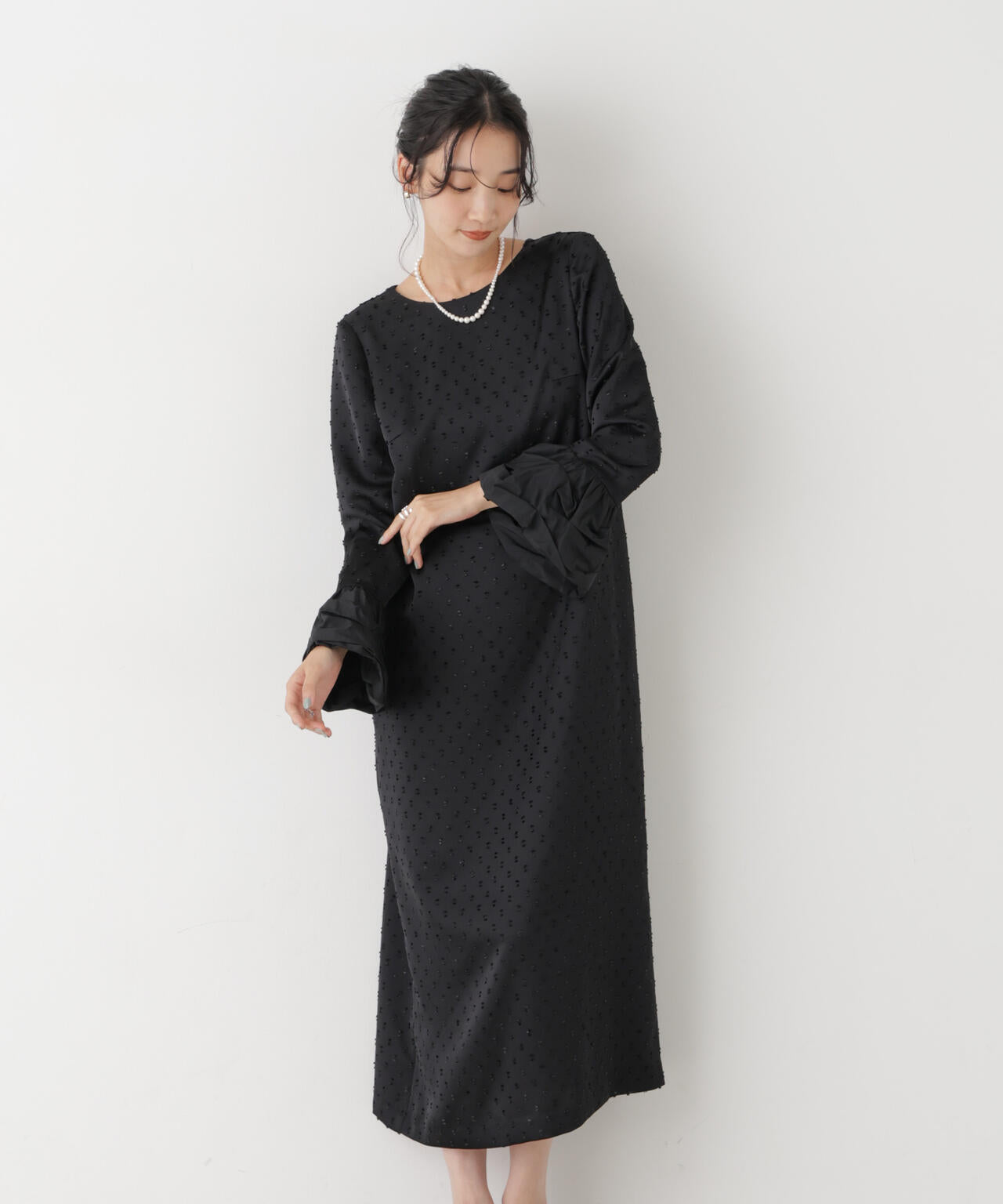 kaene/スモックカフスドビードレス 6716219039