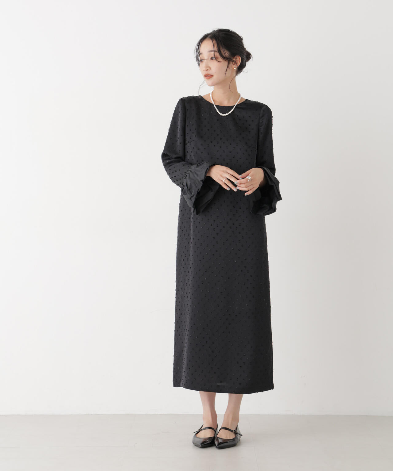 kaene/スモックカフスドビードレス 6716219039
