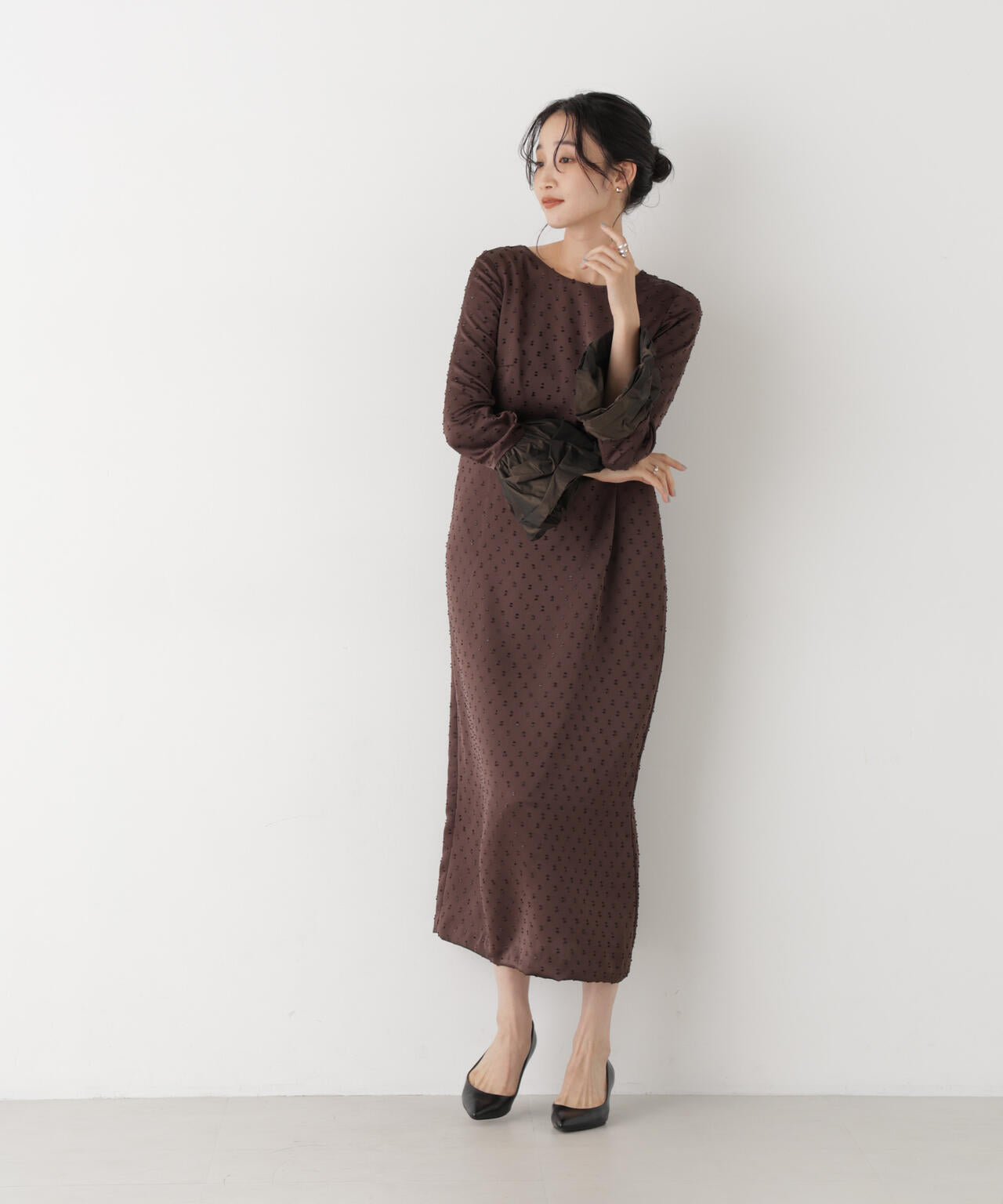 kaene/スモックカフスドビードレス 6716219039
