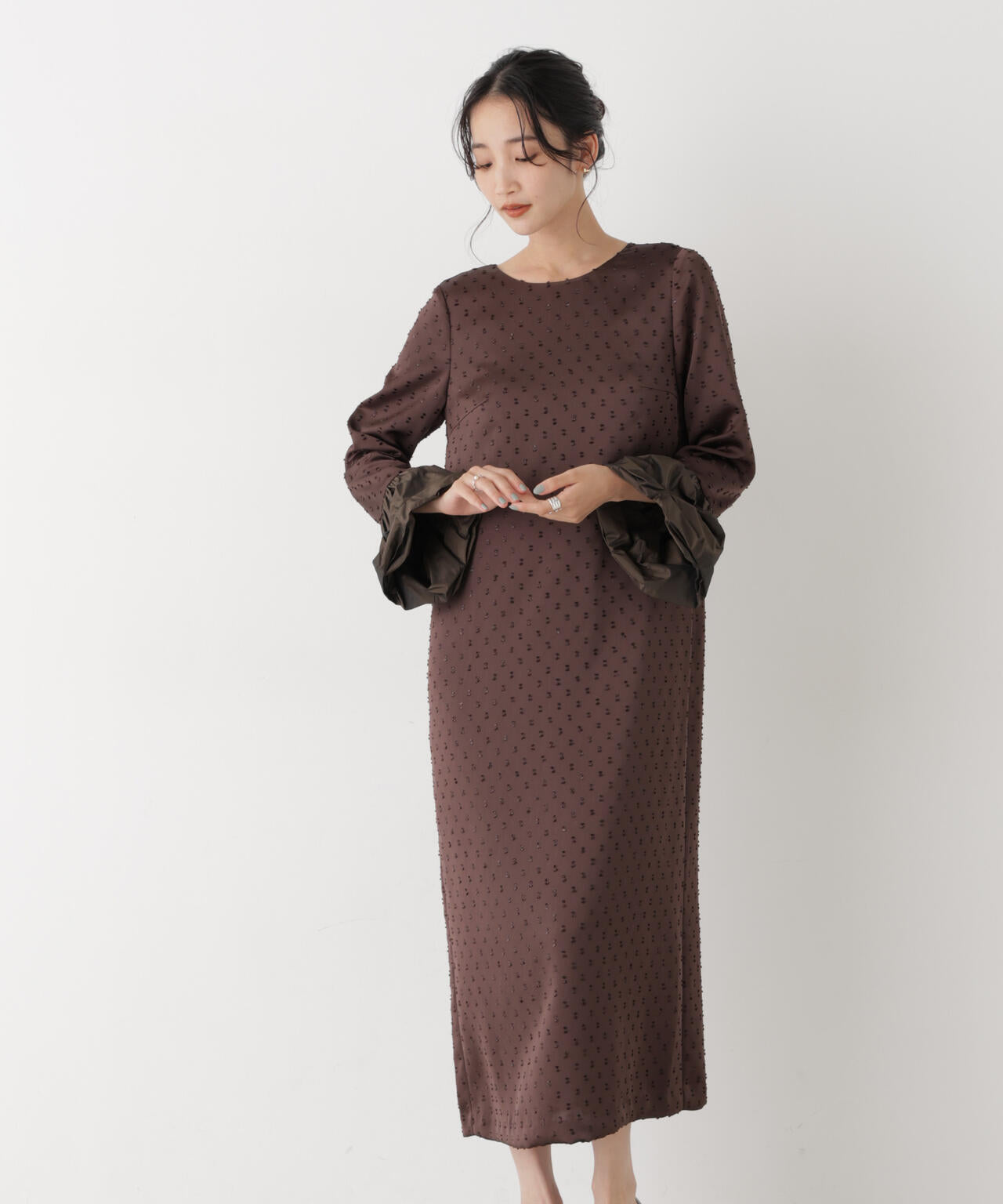 kaene/スモックカフスドビードレス 6716219039