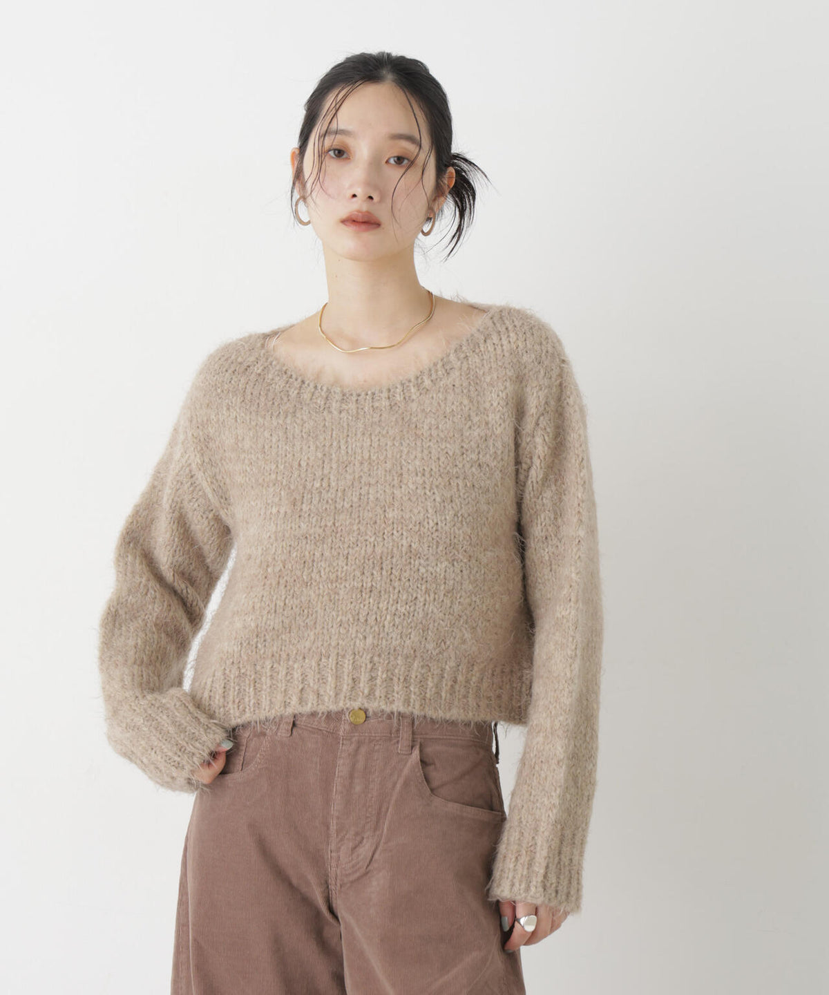 TRICOTS JEAN MARC/ボートネックショートプルオーバー 6716222002