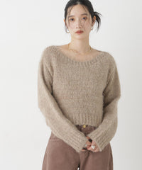 TRICOTS JEAN MARC/ボートネックショートプルオーバー