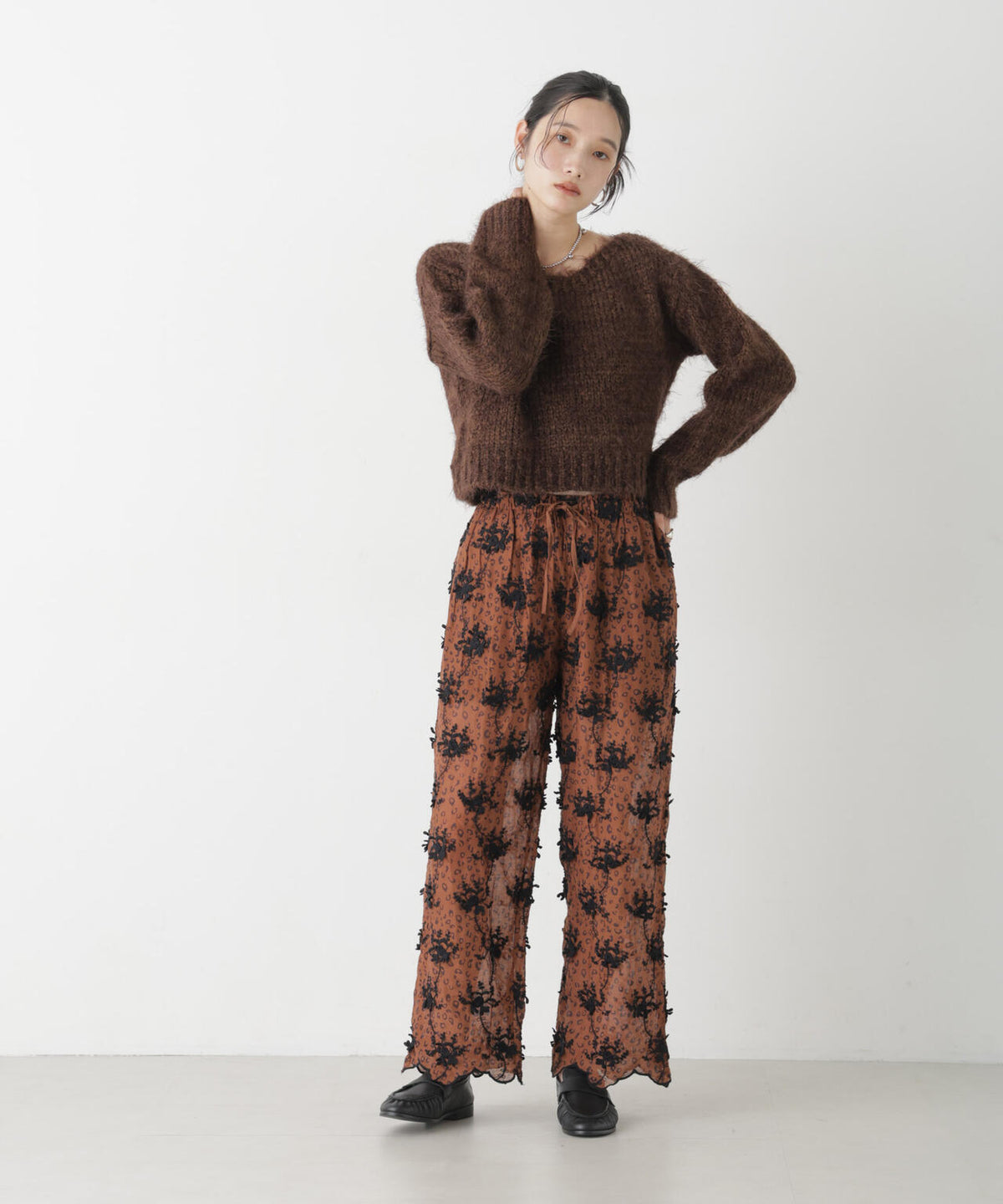 TRICOTS JEAN MARC/ボートネックショートプルオーバー 6716222002