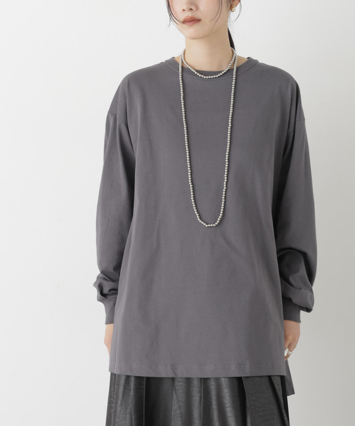 Hanes/1P BEEFY-T for HER ロングスリーブミドルT 6716223003