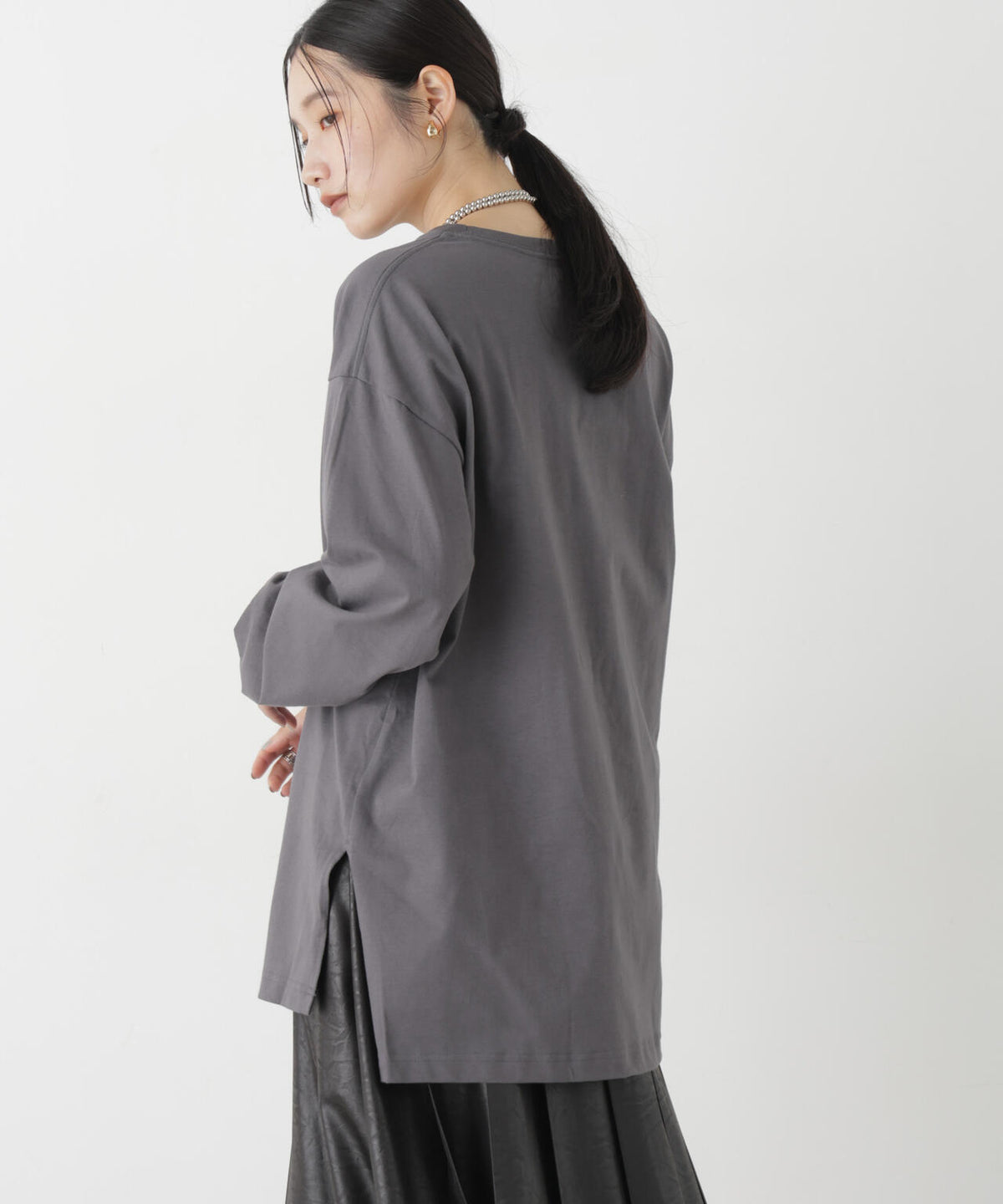 Hanes/1P BEEFY-T for HER ロングスリーブミドルT 6716223003