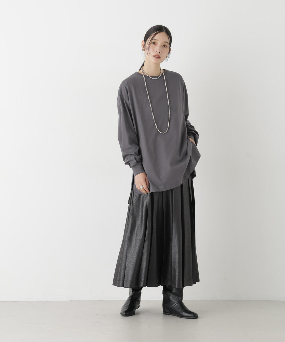 Hanes/1P BEEFY-T for HER ロングスリーブミドルT 6716223003