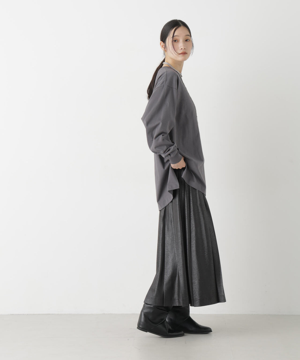 Hanes/1P BEEFY-T for HER ロングスリーブミドルT 6716223003