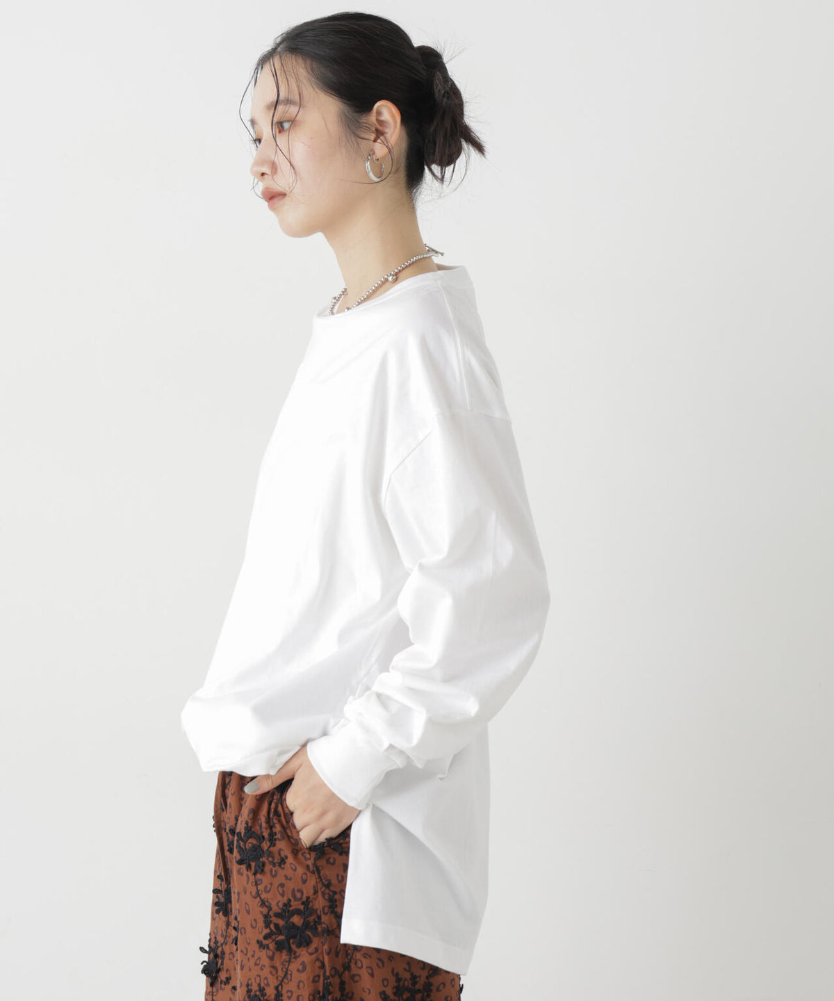 Hanes/1P BEEFY-T for HER ロングスリーブミドルT 6716223003