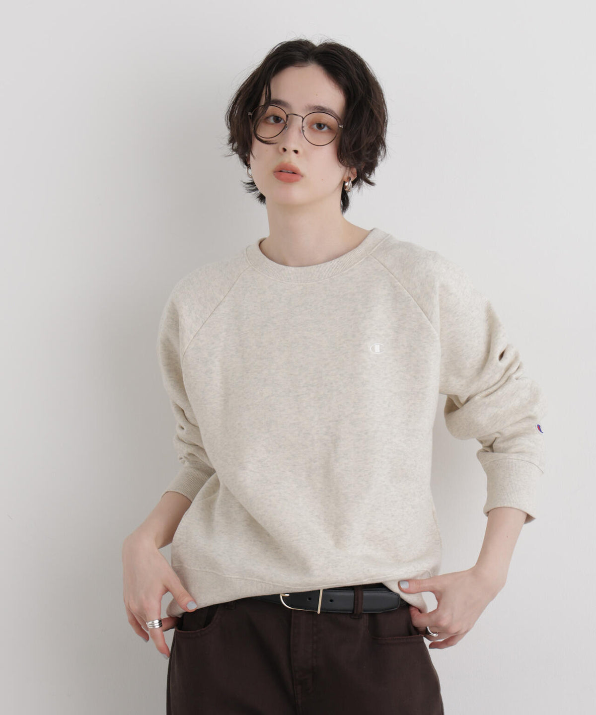 Champion/RAGLAN SLEEVE SWEATSHIRT 6716223004