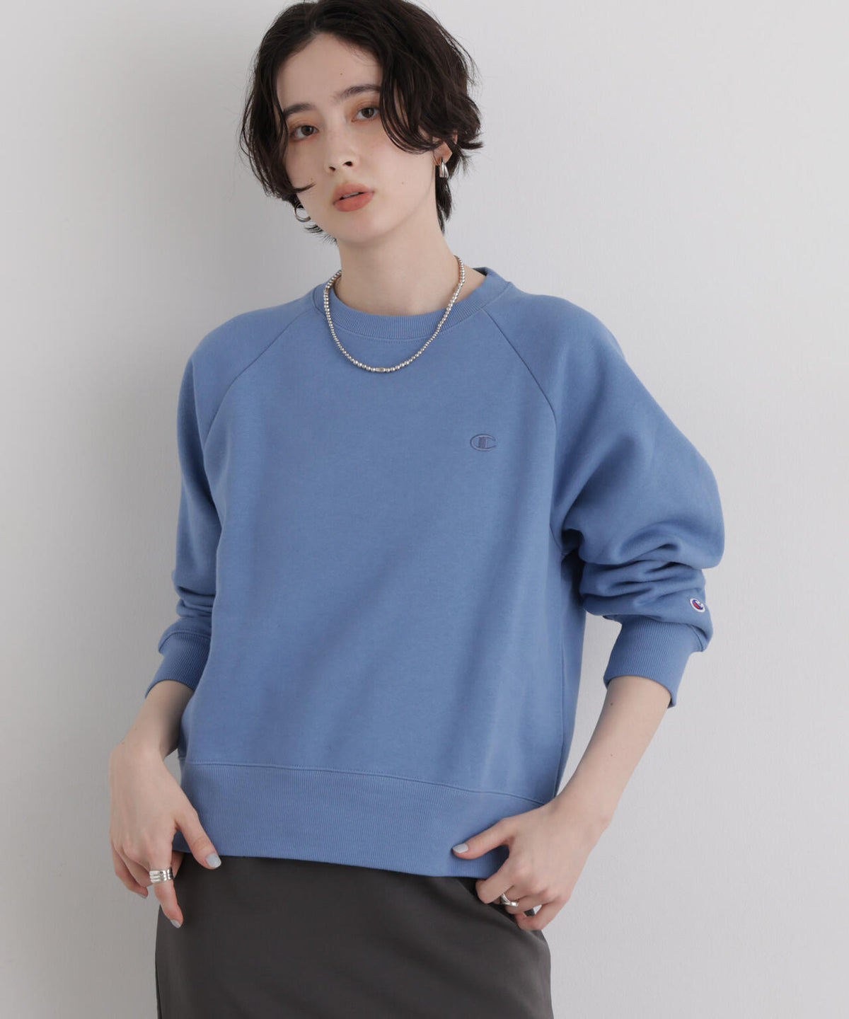 Champion/RAGLAN SLEEVE SWEATSHIRT 6716223004