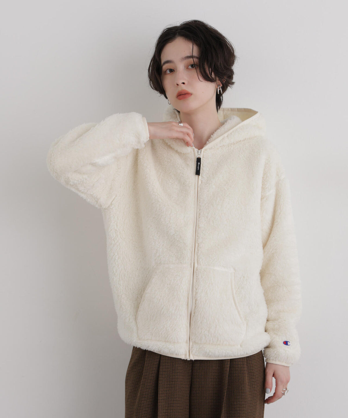 Champion/ZIP HOODED JACKET 6716223006