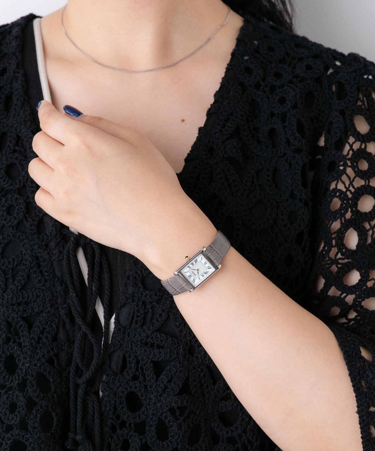 SEIKO/セイコー コラボレーション スクエア シルバー×グレー 6716237003