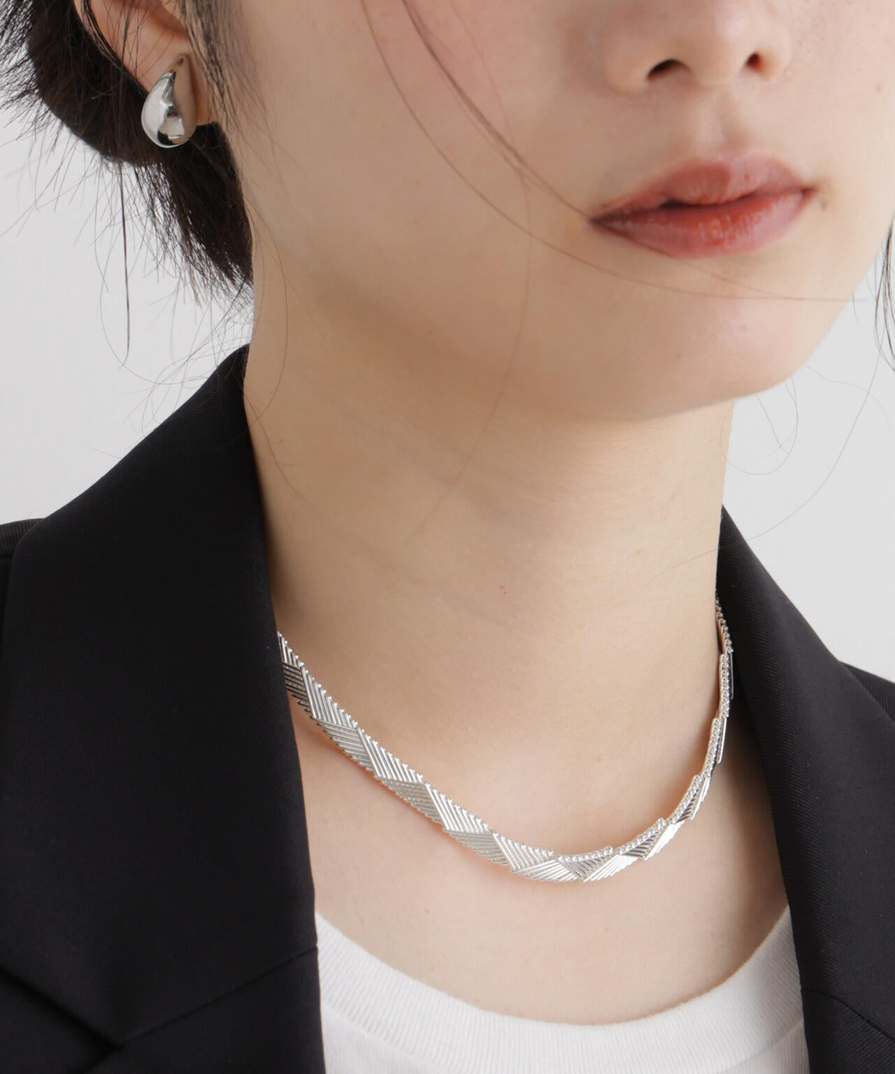 on the sunny side of the street/Chevron Chain Choker 38cm 6716246009
