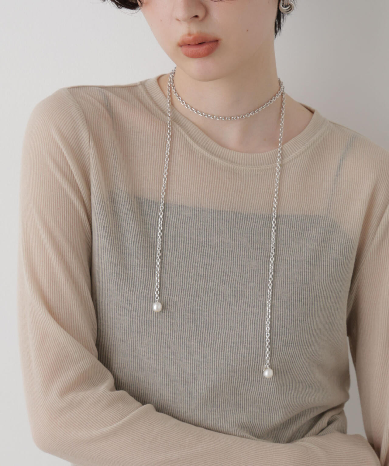 PHILIPPE AUDIBERT/Stow long necklace chain 6716246050