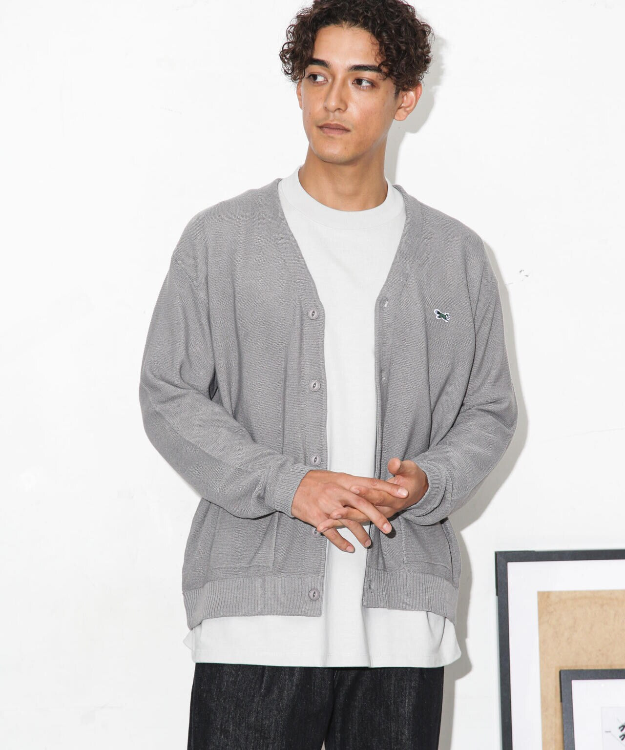 ｢Penney’s別注｣12GGワンポイントガーターカーディガン 6723222230