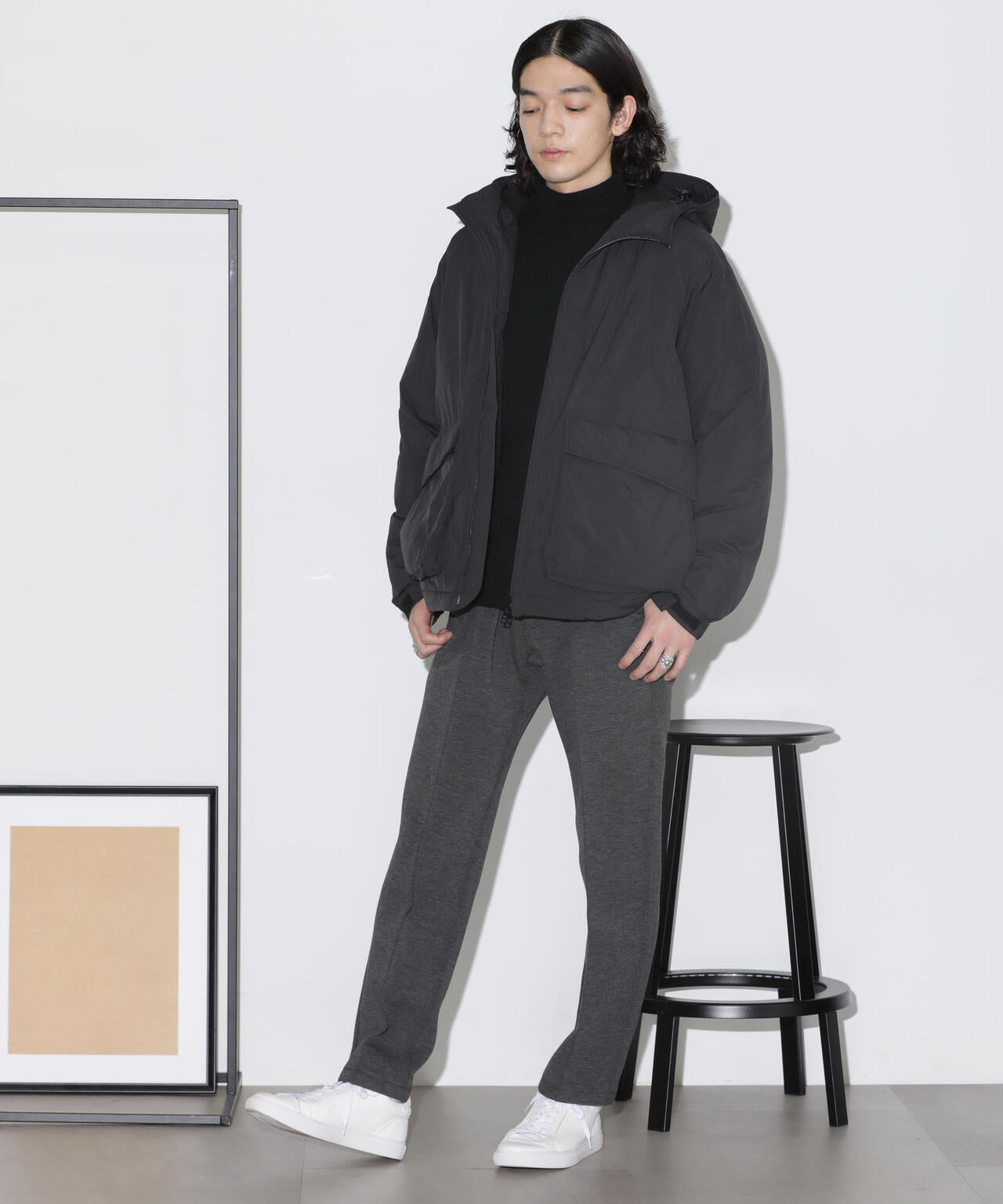 パテッドフードブルゾン 6724112204