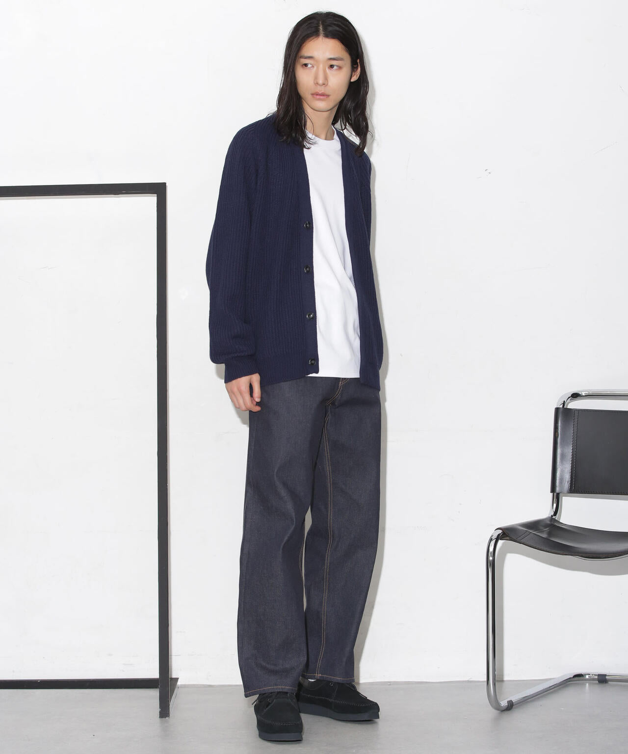 スタンダード畦カーディガン 6724122206